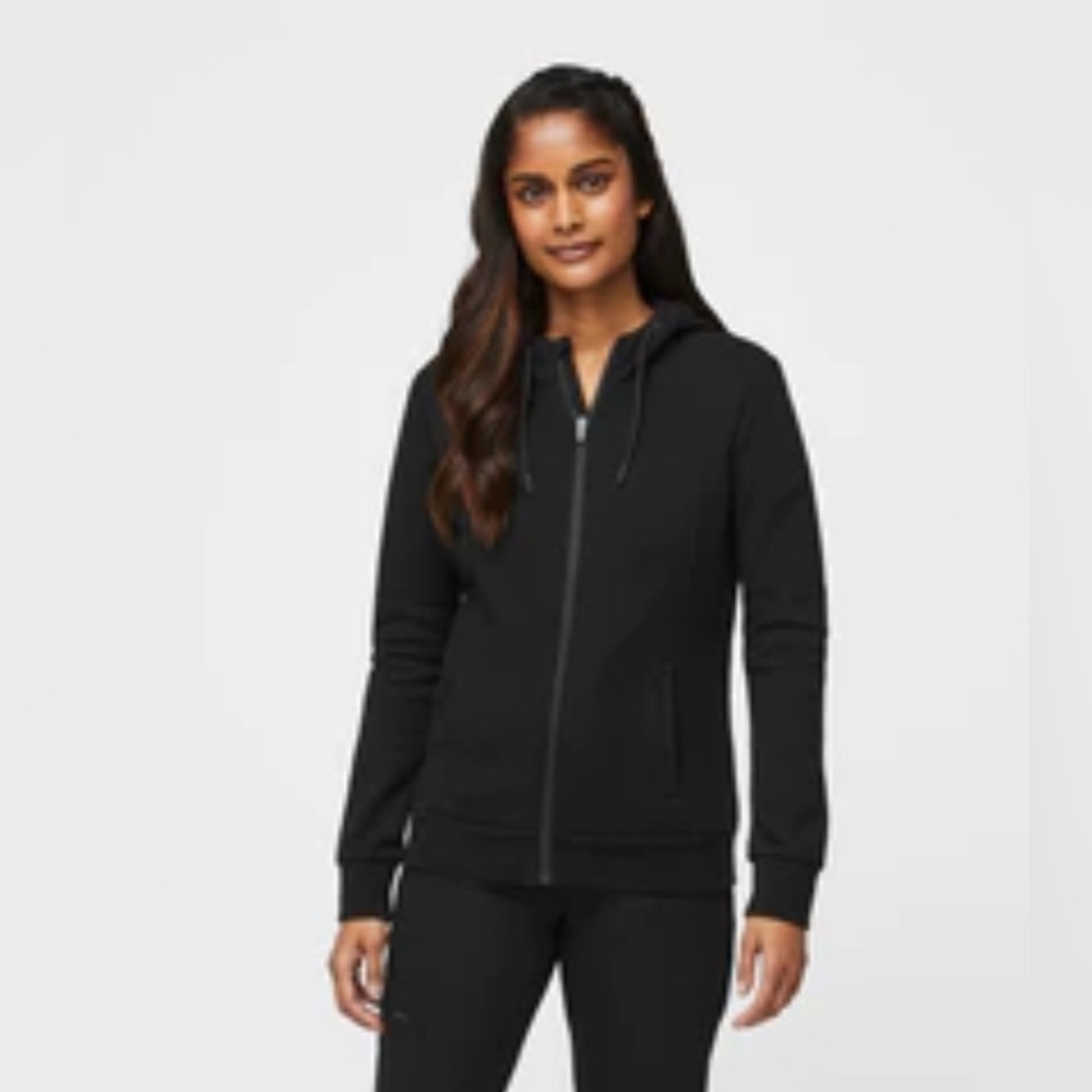 FIGS Essential Hoodie Black XS